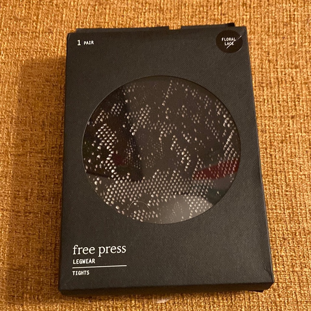 Floral lace tights size S/M